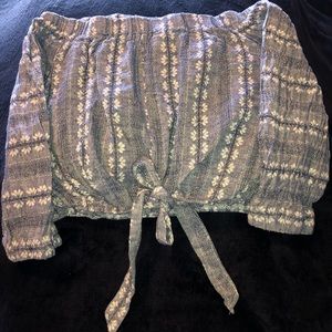 Off Shoulder Crop Top